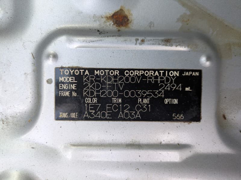 TOYOTA HIACE 2006 1 thumbnail 4