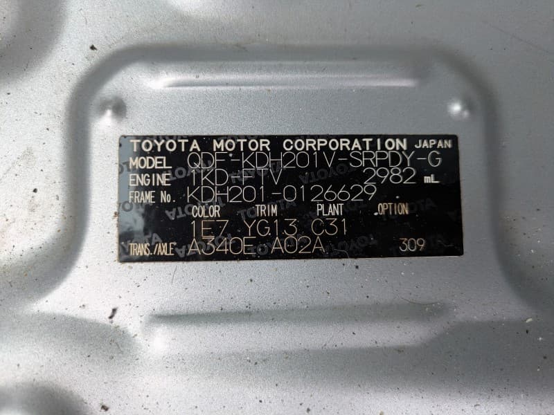 TOYOTA HIACE 2013 11 thumbnail 17
